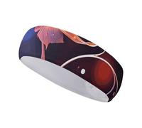 FJWKLRBV Sports Headband Cool Decorative FLowers Printed Sweatband Headband Wide Headbands Sports Headbands for Running Yoga Daily Life Workout Unisex