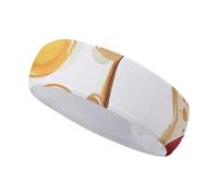 FJWKLRBV Sports Headband Different Toast Patterns Printed Sweatband Headband Wide Headbands Sports Headbands for Running Yoga Daily Life Workout Unisex