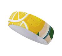 FJWKLRBV Sports Headband Green Tone Style Printed Sweatband Headband Wide Headbands Sports Headbands for Running Yoga Daily Life Workout Unisex