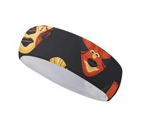 FJWKLRBV Sports Headband Tribal Mask Pattern Printed Sweatband Headband Wide Headbands Sports Headbands for Running Yoga Daily Life Workout Unisex