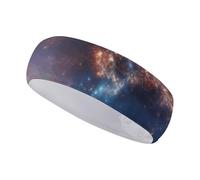 FJWKLRBV Sports Headband Universe Galaxy Outer Space Printed Sweatband Headband Wide Headbands Sports Headbands for Running Yoga Daily Life Workout Unisex