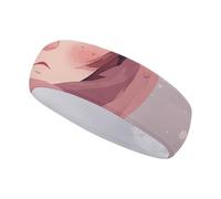 FJWKLRBV Sports Headband with Scarf Printed Sweatband Headband Wide Headbands Sports Headbands for Running Yoga Daily Life Workout Unisex