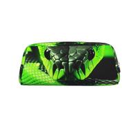 FJWSLCH 3D Snake Makeup Bag Travel Cosmetic Bag for Women Men Pencil Case Zipper Toiletry Bag Purse, Gold, One Size