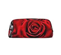 FJWSLCH Black White and Red Roses Makeup Bag Travel Cosmetic Bag for Women Men Pencil Case Zipper Toiletry Bag Purse, Gold, One Size
