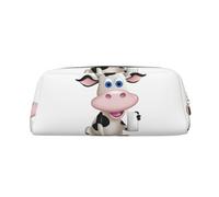 FJWSLCH Cartoon Milk Cow Makeup Bag Travel Cosmetic Bag for Women Men Pencil Case Zipper Toiletry Bag Purse, Gold, One Size