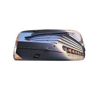 FJWSLCH Cruise Ships Makeup Bag Travel Cosmetic Bag for Women Men Pencil Case Zipper Toiletry Bag Purse, Silver, One Size
