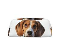 FJWSLCH Cute Beagle Dog Makeup Bag Travel Cosmetic Bag for Women Men Pencil Case Zipper Toiletry Bag Purse, Gold, One Size