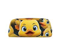 FJWSLCH Cute Duck Animal Makeup Bag Travel Cosmetic Bag for Women Men Pencil Case Zipper Toiletry Bag Purse, Silver, One Size