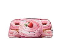 FJWSLCH Donut and Cupcake Makeup Bag Travel Cosmetic Bag for Women Men Pencil Case Zipper Toiletry Bag Purse, Silver, One Size