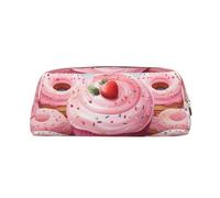 FJWSLCH Donut and Cupcake Makeup Bag Travel Cosmetic Bag for Women Men Pencil Case Zipper Toiletry Bag Purse, Gold, One Size