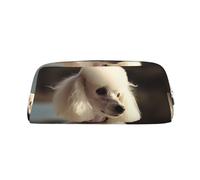 FJWSLCH French poodle Makeup Bag Travel Cosmetic Bag for Women Men Pencil Case Zipper Toiletry Bag Purse, Silver, One Size
