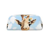 FJWSLCH Giraffe Makeup Bag Travel Cosmetic Bag for Women Men Pencil Case Zipper Toiletry Bag Purse, Gold, One Size