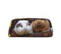 FJWSLCH guinea pigs Makeup Bag Travel Cosmetic Bag for Women Men Pencil Case Zipper Toiletry Bag Purse, Silver, One Size