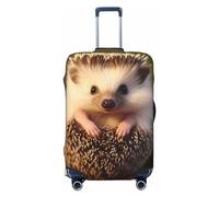 FJWSLCH Hedgehog Luggage Cover for Suitcase TSA Approved Elastic Suitcase Cover Anti-Scratch Travel Luggage Protector Cover Washable Trolley Case Cover Fit 18-32 Inch Luggage, Black, M