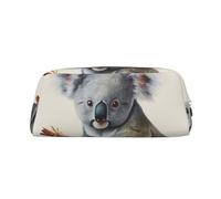 FJWSLCH Koala and Butterfly Makeup Bag Travel Cosmetic Bag for Women Men Pencil Case Zipper Toiletry Bag Purse, Silver, One Size