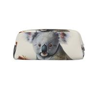 FJWSLCH Koala and Butterfly Makeup Bag Travel Cosmetic Bag for Women Men Pencil Case Zipper Toiletry Bag Purse, Gold, One Size