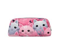 FJWSLCH Lovely Cat Makeup Bag Travel Cosmetic Bag for Women Men Pencil Case Zipper Toiletry Bag Purse, Silver, One Size