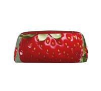 FJWSLCH Lovely Strawberry Makeup Bag Travel Cosmetic Bag for Women Men Pencil Case Zipper Toiletry Bag Purse, Gold, One Size