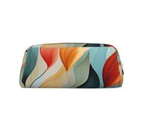 FJWSLCH Mid-Century Modern Style Makeup Bag Travel Cosmetic Bag for Women Men Pencil Case Zipper Toiletry Bag Purse, Gold, One Size