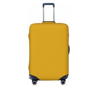 FJWSLCH Mustard Yellow Luggage Cover for Suitcase TSA Approved Elastic Suitcase Cover Anti-Scratch Travel Luggage Protector Cover Washable Trolley Case Cover Fit 18-32 Inch Luggage, Black, M