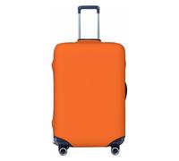 FJWSLCH NasturtiumJLH Orange Luggage Cover for Suitcase TSA Approved Elastic Suitcase Cover Anti-Scratch Travel Luggage Protector Cover Washable Trolley Case Cover Fit 18-32 Inch Luggage, Black, L