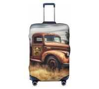 FJWSLCH Old Truck Car Luggage Cover for Suitcase TSA Approved Elastic Suitcase Cover Anti-Scratch Travel Luggage Protector Cover Washable Trolley Case Cover Fit 18-32 Inch Luggage, Black, L