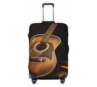 FJWSLCH Old west guitar Luggage Cover for Suitcase TSA Approved Elastic Suitcase Cover Anti-Scratch Travel Luggage Protector Cover Washable Trolley Case Cover Fit 18-32 Inch Luggage, Black, S
