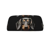 FJWSLCH Pad Dachshund Makeup Bag Travel Cosmetic Bag for Women Men Pencil Case Zipper Toiletry Bag Purse, Silver, One Size