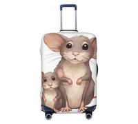 FJWSLCH Rats Luggage Cover for Suitcase TSA Approved Elastic Suitcase Cover Anti-Scratch Travel Luggage Protector Cover Washable Trolley Case Cover Fit 18-32 Inch Luggage, Black, XL