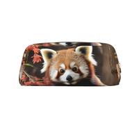 FJWSLCH Red Pandas Makeup Bag Travel Cosmetic Bag for Women Men Pencil Case Zipper Toiletry Bag Purse, Gold, One Size