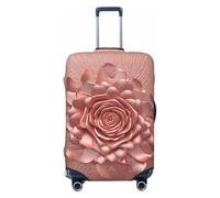 FJWSLCH Rose Gold Luggage Cover for Suitcase TSA Approved Elastic Suitcase Cover Anti-Scratch Travel Luggage Protector Cover Washable Trolley Case Cover Fit 18-32 Inch Luggage, Black, L