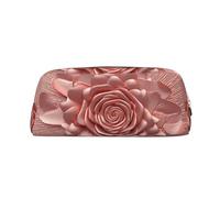 FJWSLCH Rose Gold Makeup Bag Travel Cosmetic Bag for Women Men Pencil Case Zipper Toiletry Bag Purse, Gold, One Size