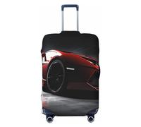 FJWSLCH Speed Sport Car Luggage Cover for Suitcase TSA Approved Elastic Suitcase Cover Anti-Scratch Travel Luggage Protector Cover Washable Trolley Case Cover Fit 18-32 Inch Luggage, Black, M