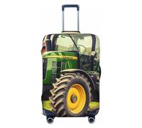 FJWSLCH Tractor Theme Luggage Cover for Suitcase TSA Approved Elastic Suitcase Cover Anti-Scratch Travel Luggage Protector Cover Washable Trolley Case Cover Fit 18-32 Inch Luggage, Black, L
