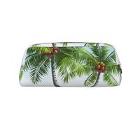 FJWSLCH Tropical Palm Tree Makeup Bag Travel Cosmetic Bag for Women Men Pencil Case Zipper Toiletry Bag Purse, Gold, One Size