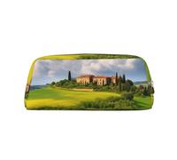 FJWSLCH Tuscany Spring Makeup Bag Travel Cosmetic Bag for Women Men Pencil Case Zipper Toiletry Bag Purse, Gold, One Size