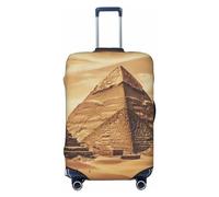 FJWSLCH Vintage Great Egyptian Pyramid Luggage Cover for Suitcase TSA Approved Elastic Suitcase Cover Anti-Scratch Travel Luggage Protector Cover Washable Trolley Case Cover Fit 18-32 Inch Luggage,