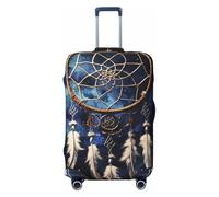 FJWSLCH White fantasy dream catcher Luggage Cover for Suitcase TSA Approved Elastic Suitcase Cover Anti-Scratch Travel Luggage Protector Cover Washable Trolley Case Cover Fit 18-32 Inch Luggage,