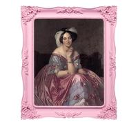 FJXMFRAME Pink Picture Frame 8x10 Victorian Picture Frame Vintage Antique Ornate Baroque for Wall or Tabletop Display, Gallery Wall Art Fits 8x10 or 5x7 Photo with Mat