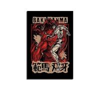 FJXYLDHJC Baki Hanma Japanese style poster Wall Art Decor Print Picture Paintings for Living Room Bedroom Decoration 12x18inchs(30x45cm)