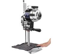 FJYAWEN 1100w Fabric Cutting Machine with LED Light,Vertical Electric Fabric Straight Knife Cutter,Industrial Fabric Cutting Machine with Automatic Knife Sharpen, Thick Material, Leather, Paper,6in