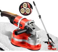 FJYAWEN 3800w Portable Three-Head Wall Floor Sander with 6 Speed Control, Concrete Grinder Set,Cement Wall and Ground Grinder,Concrete Floor Grinder, Polishing Machine withrod