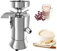 FJYAWEN Commercial Soymilk Maker, 1100w Soybean Machine, Adjustable Particles, Automatic Slag Separation Grinder with 100mm Wheel and 100 Mesh Filter for Tofu, Nut Milk, Breakfast