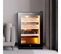 FJYAWEN Electric Cigar Humidor, 50 L, Quiet Electric Humidor, With Cooling and Heating as Well as Humidity Control for 200-300 Cigars, Cabinet Humidor with Drawers Made of Spanish Cedar,B