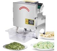 FJYAWEN Electric Vegetable Cutter Set, Commercial Vegetable Chopper, Food Processor & Chopper Machine, for Pepper, Chopped Green Onions, Onion,Coriander,Leeks,Shredded Ginger,Beans,Celery A