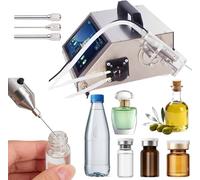 FJYAWEN Liquid Filling Machine, Automatic Filling Machine for Small Bottles, Digital Volume Control, 3 Filling Heads (4mm/2.4mm/1.5mm), For Bottles with an Inner Diameter ≥ 1.5 Mm HD1370