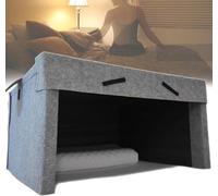 FJYAWEN Sleeping Cabin, Sleeping Soundproof Cabin Pillow, Foldable Privacy Space, Soundproof Lightproof Silent Tent, 40mm Thick Sound Insulation Cotton, Built-In Dual Speakers