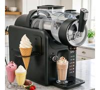 FJYAWEN Slush and Iced Drink Maker/2l Capacity with Stand, 5 Preset Programs, Touch Controls, Self-Cleaning Mode, Drip Tray, Easy to Carry, 185w Black