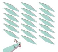 FJYXCHENXM 20 Pcs Silver Polishing Sticks Professional Jewelry Sanding Tools Double-Sided Diamond Shape Sanding Sticks for Jewelry Care Products