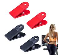 FJYXCHENXM 4 Pack Treadmill Safety Switch Clips Universal Plastic Spring Ticket Clips for Gym Treadmill Key(Red,Black)